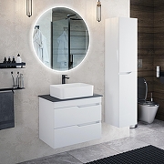 Тумба под раковину Corozo Теона 70 SD-00001949 подвесная цвет Белый-1