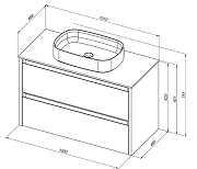 Тумба под раковину Allen Brau Fantasy 2.0 100 1.11003.AM2.0 подвесная цвет Антрацит матовый-7