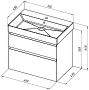Тумба под раковину Allen Brau Infinity 69 1.210025.CGM подвесная цвет Олива матовый-1
