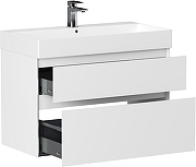 Тумба под раковину Allen Brau Infinity 84,4 1.210026.WM подвесная цвет Белый матовый-4