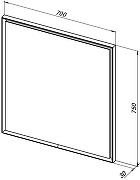 Зеркало Allen Brau Activity 70 1.340026.AM с подсветкой с сенсорным выключателем с подогревом цвет Антрацит матовый-5