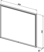 Зеркало Allen Brau Activity 80 1.340027.AM с подсветкой с сенсорным выключателем с подогревом цвет Антрацит матовый-5