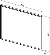 Зеркало Allen Brau Activity 90 1.340028.AM с подсветкой с сенсорным выключателем с подогревом цвет Антрацит матовый-5