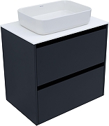 Тумба под раковину Allen Brau Activity 70 1.34003.AM подвесная цвет Антрацит матовый+Черный браш-5