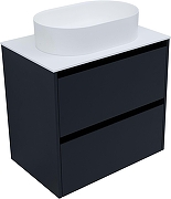 Тумба под раковину Allen Brau Activity 70 1.34003.AM подвесная цвет Антрацит матовый+Черный браш-7
