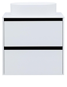 Тумба под раковину Allen Brau Activity 70 1.34003.WM подвесная цвет Белый матовый+Черный браш-2