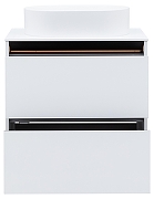 Тумба под раковину Allen Brau Activity 70 1.34003.WM подвесная цвет Белый матовый+Черный браш-9