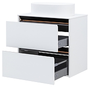 Тумба под раковину Allen Brau Activity 70 1.34003.WM подвесная цвет Белый матовый+Черный браш-11