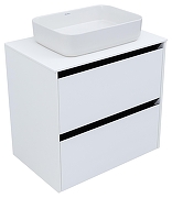 Тумба под раковину Allen Brau Activity 70 1.34003.WM подвесная цвет Белый матовый+Черный браш-15