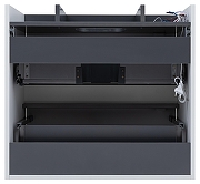 Тумба под раковину Allen Brau Activity 70 1.34003.WM подвесная цвет Белый матовый+Черный браш-23