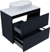 Тумба под раковину Allen Brau Activity 80 1.34004.AM подвесная цвет Антрацит матовый+Черный браш-5