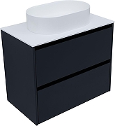 Тумба под раковину Allen Brau Activity 80 1.34004.AM подвесная цвет Антрацит матовый+Черный браш-6