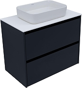 Тумба под раковину Allen Brau Activity 80 1.34004.AM подвесная цвет Антрацит матовый+Черный браш-8
