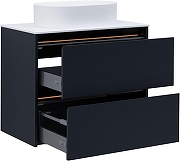 Тумба под раковину Allen Brau Activity 80 1.34004.AM подвесная цвет Антрацит матовый+Черный браш-9