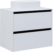 Тумба под раковину Allen Brau Activity 80 1.34004.WM подвесная цвет Белый матовый+Черный браш