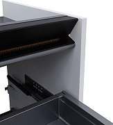 Тумба под раковину Allen Brau Activity 80 1.34004.WM подвесная цвет Белый матовый+Черный браш-2