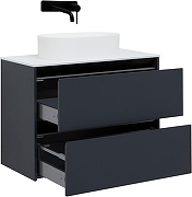 Тумба под раковину Allen Brau Activity 90 1.34005.AM подвесная цвет Антрацит матовый+Черный браш-3