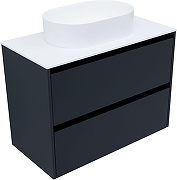 Тумба под раковину Allen Brau Activity 90 1.34005.AM подвесная цвет Антрацит матовый+Черный браш-10