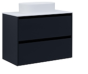 Тумба под раковину Allen Brau Activity 90 1.34005.AM подвесная цвет Антрацит матовый+Черный браш-1