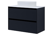 Тумба под раковину Allen Brau Activity 90 1.34005.AM подвесная цвет Антрацит матовый+Черный браш-4