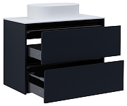 Тумба под раковину Allen Brau Activity 90 1.34005.AM подвесная цвет Антрацит матовый+Черный браш-5