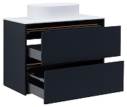 Тумба под раковину Allen Brau Activity 90 1.34005.AM подвесная цвет Антрацит матовый+Черный браш-7