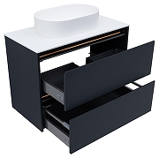 Тумба под раковину Allen Brau Activity 90 1.34005.AM подвесная цвет Антрацит матовый+Черный браш-8