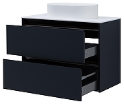 Тумба под раковину Allen Brau Activity 90 1.34005.AM подвесная цвет Антрацит матовый+Черный браш-11