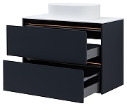 Тумба под раковину Allen Brau Activity 90 1.34005.AM подвесная цвет Антрацит матовый+Черный браш-12