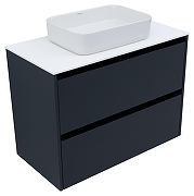 Тумба под раковину Allen Brau Activity 90 1.34005.AM подвесная цвет Антрацит матовый+Черный браш-13