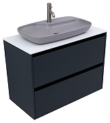 Тумба под раковину Allen Brau Activity 90 1.34005.AM подвесная цвет Антрацит матовый+Черный браш-14
