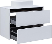 Тумба под раковину Allen Brau Activity 90 1.34005.WM подвесная цвет Белый матовый+Черный браш-12