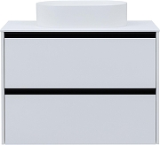 Тумба под раковину Allen Brau Activity 90 1.34005.WM подвесная цвет Белый матовый+Черный браш-15