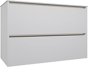 Тумба под раковину Allen Brau Activity 100 1.34006.WM подвесная цвет Белый матовый+Черный браш-1