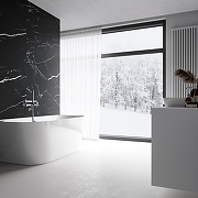 Тумба под раковину Allen Brau Activity 100 1.34006.WM подвесная цвет Белый матовый+Черный браш-18