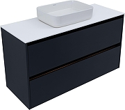 Тумба под раковину Allen Brau Activity 120 1.34007.AM подвесная цвет Антрацит матовый+Черный браш-1