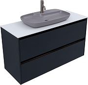 Тумба под раковину Allen Brau Activity 120 1.34007.AM подвесная цвет Антрацит матовый+Черный браш-3