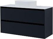 Тумба под раковину Allen Brau Activity 120 1.34007.AM подвесная цвет Антрацит матовый+Черный браш-8