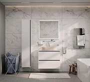 Тумба под раковину Allen Brau Activity 120 1.34007.WM подвесная цвет Белый матовый+Черный браш-5