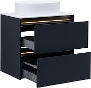 Тумба под раковину Allen Brau Activity 70 1.34011.AM подвесная цвет Антрацит матовый+Олива браш-9