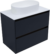 Тумба под раковину Allen Brau Activity 80 1.34012.AM подвесная цвет Антрацит матовый+Олива браш-6