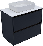 Тумба под раковину Allen Brau Activity 80 1.34012.AM подвесная цвет Антрацит матовый+Олива браш-8