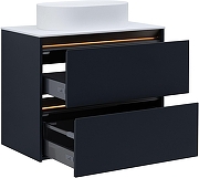 Тумба под раковину Allen Brau Activity 80 1.34012.AM подвесная цвет Антрацит матовый+Олива браш-9