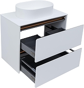 Тумба под раковину Allen Brau Activity 80 1.34012.WM подвесная цвет Белый матовый+Олива браш-5