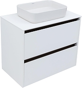 Тумба под раковину Allen Brau Activity 80 1.34012.WM подвесная цвет Белый матовый+Олива браш-8