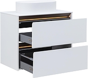 Тумба под раковину Allen Brau Activity 80 1.34012.WM подвесная цвет Белый матовый+Олива браш-9