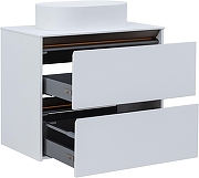 Тумба под раковину Allen Brau Activity 80 1.34012.WM подвесная цвет Белый матовый+Олива браш-10