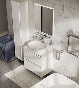 Тумба под раковину Allen Brau Activity 80 1.34012.WM подвесная цвет Белый матовый+Олива браш-14