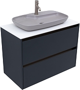 Тумба под раковину Allen Brau Activity 90 1.34013.AM подвесная цвет Антрацит матовый+Олива браш-7