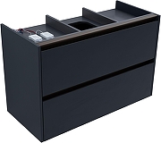 Тумба под раковину Allen Brau Activity 100 1.34014.AM подвесная цвет Антрацит матовый+Олива браш-5